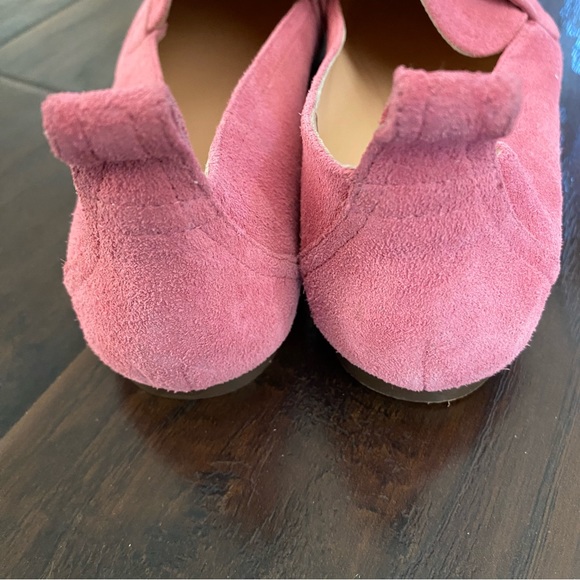 J. Crew Women's Pink Leather Upper Flat Shoe Size 7 - Picture 4 of 6